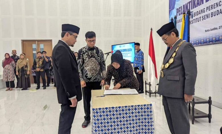 Rektor ISBI Aceh Lantik Wakil Rektor II Bidang Perencanaan, Keuangan dan Umum